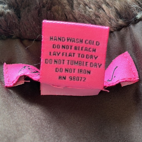 Betsey Johnson brown tones faux fur vest, size S - Picture 7 of 7